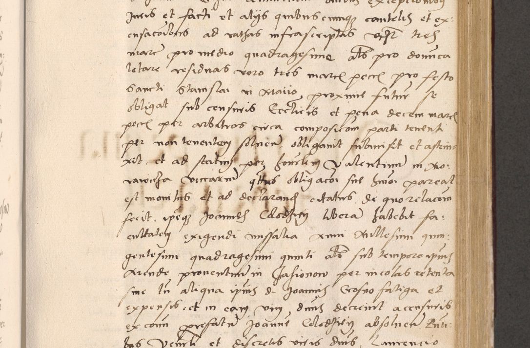 Zdjęcie nr 447 dla obiektu archiwalnego: Acta actorum, sententiarum diffinitivarum coram reverendo domino Petro Miscowski canonico et in spiritualibus vicario generali Cracoviensi ad annum Domini Mᵐᵘᵐ DXLVIᵗᵘᵐ, cuius indictio est quarta, pontificatus sanctissimi in Christo patris et domini nostri domini Pauli divina providencia pape tercii, a die tercia mensis Novembris, annus duodecimus (sic!) feliciter continuantur