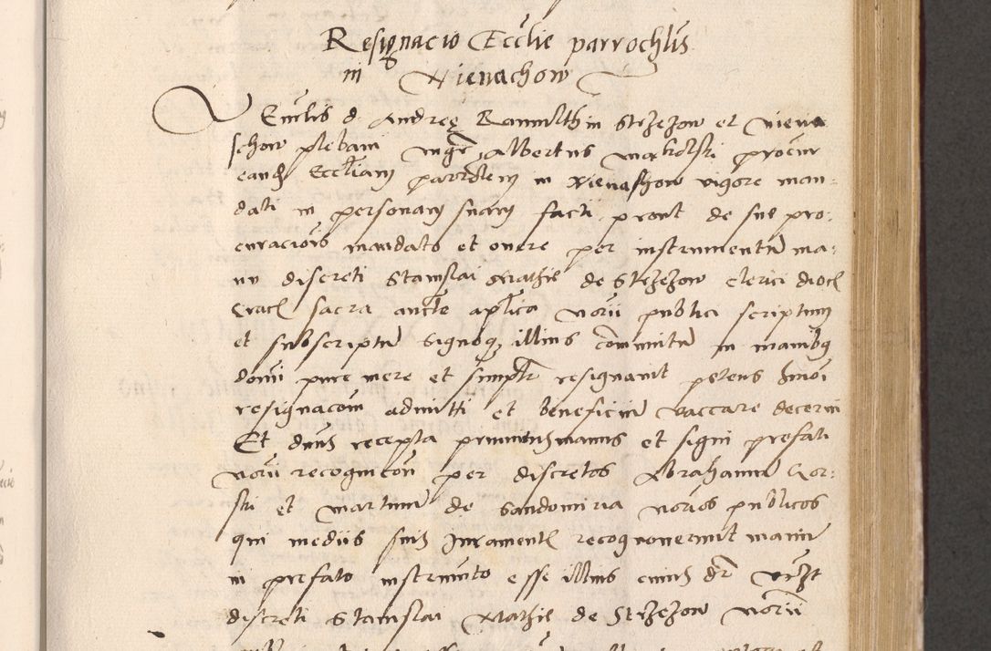 Zdjęcie nr 445 dla obiektu archiwalnego: Acta actorum, sententiarum diffinitivarum coram reverendo domino Petro Miscowski canonico et in spiritualibus vicario generali Cracoviensi ad annum Domini Mᵐᵘᵐ DXLVIᵗᵘᵐ, cuius indictio est quarta, pontificatus sanctissimi in Christo patris et domini nostri domini Pauli divina providencia pape tercii, a die tercia mensis Novembris, annus duodecimus (sic!) feliciter continuantur