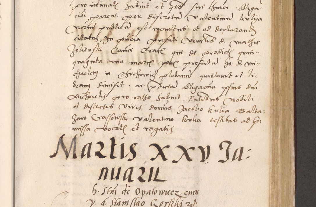 Zdjęcie nr 441 dla obiektu archiwalnego: Acta actorum, sententiarum diffinitivarum coram reverendo domino Petro Miscowski canonico et in spiritualibus vicario generali Cracoviensi ad annum Domini Mᵐᵘᵐ DXLVIᵗᵘᵐ, cuius indictio est quarta, pontificatus sanctissimi in Christo patris et domini nostri domini Pauli divina providencia pape tercii, a die tercia mensis Novembris, annus duodecimus (sic!) feliciter continuantur