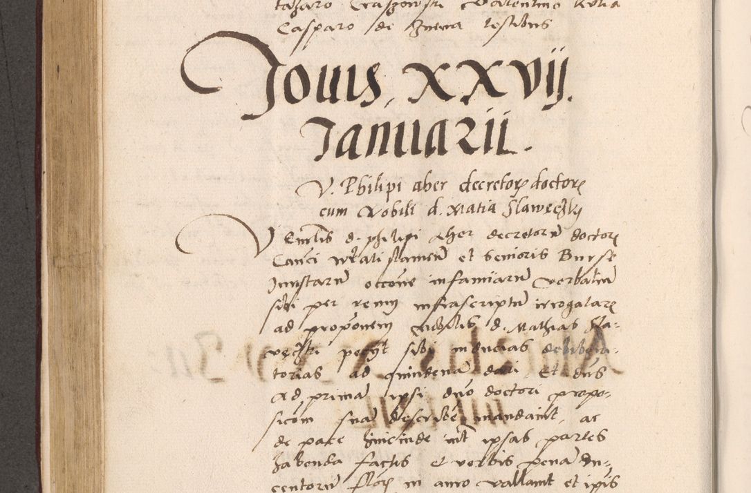 Zdjęcie nr 442 dla obiektu archiwalnego: Acta actorum, sententiarum diffinitivarum coram reverendo domino Petro Miscowski canonico et in spiritualibus vicario generali Cracoviensi ad annum Domini Mᵐᵘᵐ DXLVIᵗᵘᵐ, cuius indictio est quarta, pontificatus sanctissimi in Christo patris et domini nostri domini Pauli divina providencia pape tercii, a die tercia mensis Novembris, annus duodecimus (sic!) feliciter continuantur