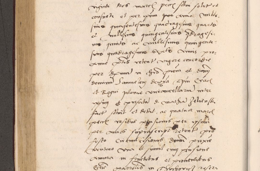 Zdjęcie nr 440 dla obiektu archiwalnego: Acta actorum, sententiarum diffinitivarum coram reverendo domino Petro Miscowski canonico et in spiritualibus vicario generali Cracoviensi ad annum Domini Mᵐᵘᵐ DXLVIᵗᵘᵐ, cuius indictio est quarta, pontificatus sanctissimi in Christo patris et domini nostri domini Pauli divina providencia pape tercii, a die tercia mensis Novembris, annus duodecimus (sic!) feliciter continuantur