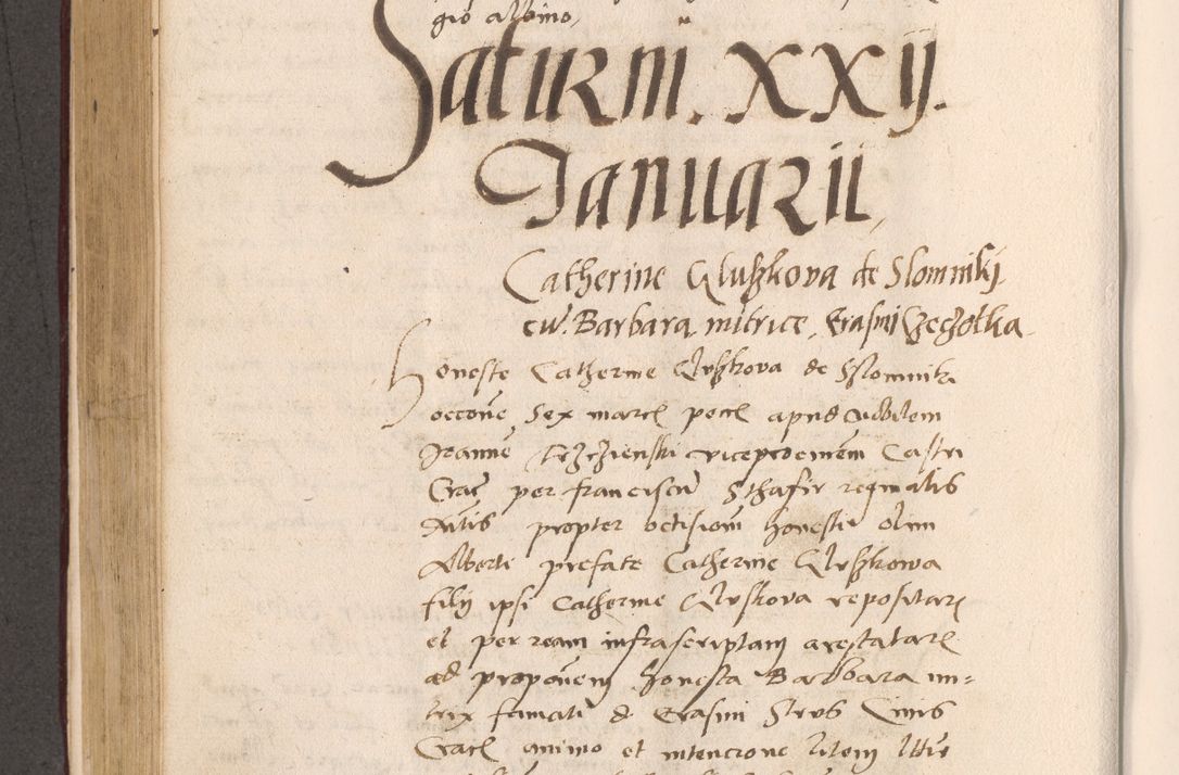 Zdjęcie nr 434 dla obiektu archiwalnego: Acta actorum, sententiarum diffinitivarum coram reverendo domino Petro Miscowski canonico et in spiritualibus vicario generali Cracoviensi ad annum Domini Mᵐᵘᵐ DXLVIᵗᵘᵐ, cuius indictio est quarta, pontificatus sanctissimi in Christo patris et domini nostri domini Pauli divina providencia pape tercii, a die tercia mensis Novembris, annus duodecimus (sic!) feliciter continuantur