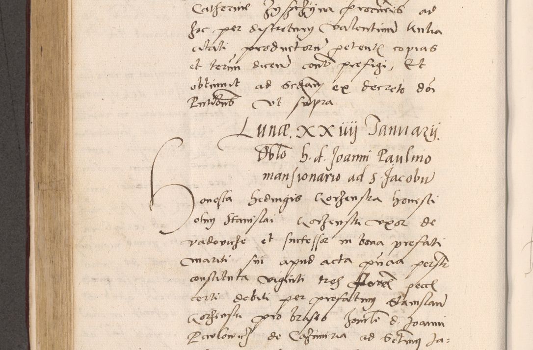Zdjęcie nr 438 dla obiektu archiwalnego: Acta actorum, sententiarum diffinitivarum coram reverendo domino Petro Miscowski canonico et in spiritualibus vicario generali Cracoviensi ad annum Domini Mᵐᵘᵐ DXLVIᵗᵘᵐ, cuius indictio est quarta, pontificatus sanctissimi in Christo patris et domini nostri domini Pauli divina providencia pape tercii, a die tercia mensis Novembris, annus duodecimus (sic!) feliciter continuantur