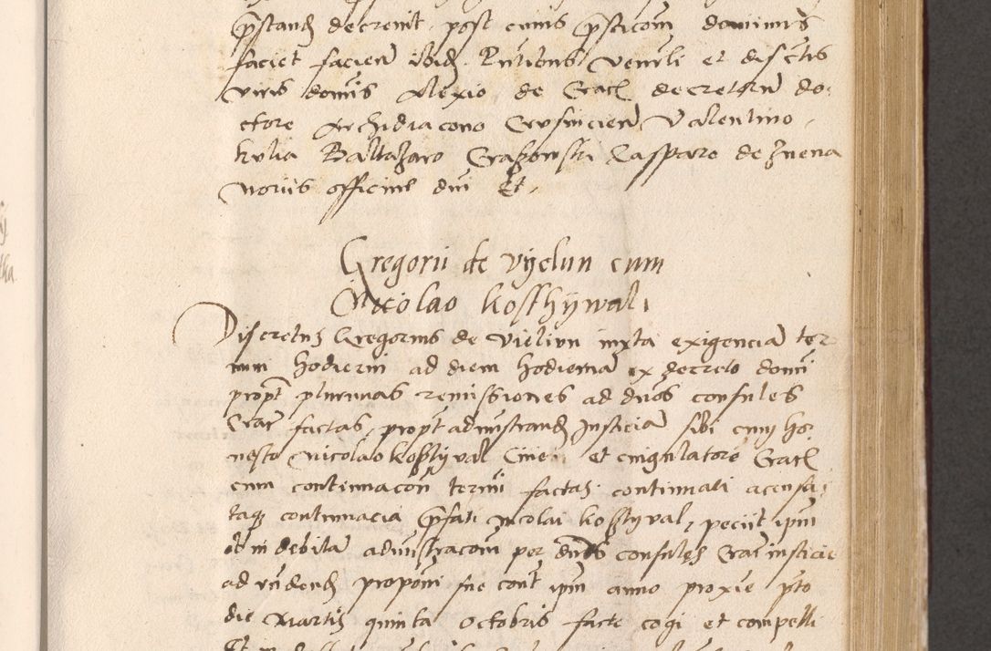Zdjęcie nr 435 dla obiektu archiwalnego: Acta actorum, sententiarum diffinitivarum coram reverendo domino Petro Miscowski canonico et in spiritualibus vicario generali Cracoviensi ad annum Domini Mᵐᵘᵐ DXLVIᵗᵘᵐ, cuius indictio est quarta, pontificatus sanctissimi in Christo patris et domini nostri domini Pauli divina providencia pape tercii, a die tercia mensis Novembris, annus duodecimus (sic!) feliciter continuantur