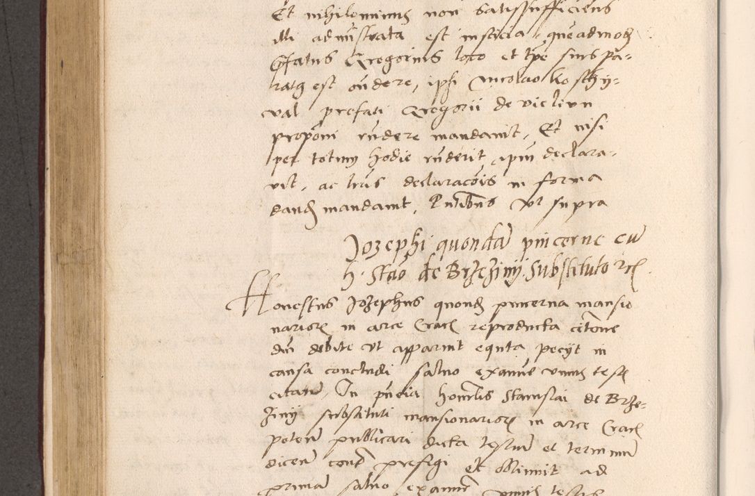 Zdjęcie nr 436 dla obiektu archiwalnego: Acta actorum, sententiarum diffinitivarum coram reverendo domino Petro Miscowski canonico et in spiritualibus vicario generali Cracoviensi ad annum Domini Mᵐᵘᵐ DXLVIᵗᵘᵐ, cuius indictio est quarta, pontificatus sanctissimi in Christo patris et domini nostri domini Pauli divina providencia pape tercii, a die tercia mensis Novembris, annus duodecimus (sic!) feliciter continuantur