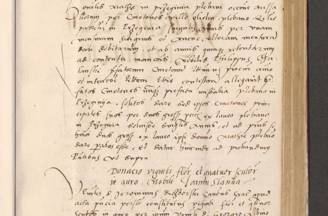 Zdjęcie nr 433 dla obiektu archiwalnego: Acta actorum, sententiarum diffinitivarum coram reverendo domino Petro Miscowski canonico et in spiritualibus vicario generali Cracoviensi ad annum Domini Mᵐᵘᵐ DXLVIᵗᵘᵐ, cuius indictio est quarta, pontificatus sanctissimi in Christo patris et domini nostri domini Pauli divina providencia pape tercii, a die tercia mensis Novembris, annus duodecimus (sic!) feliciter continuantur