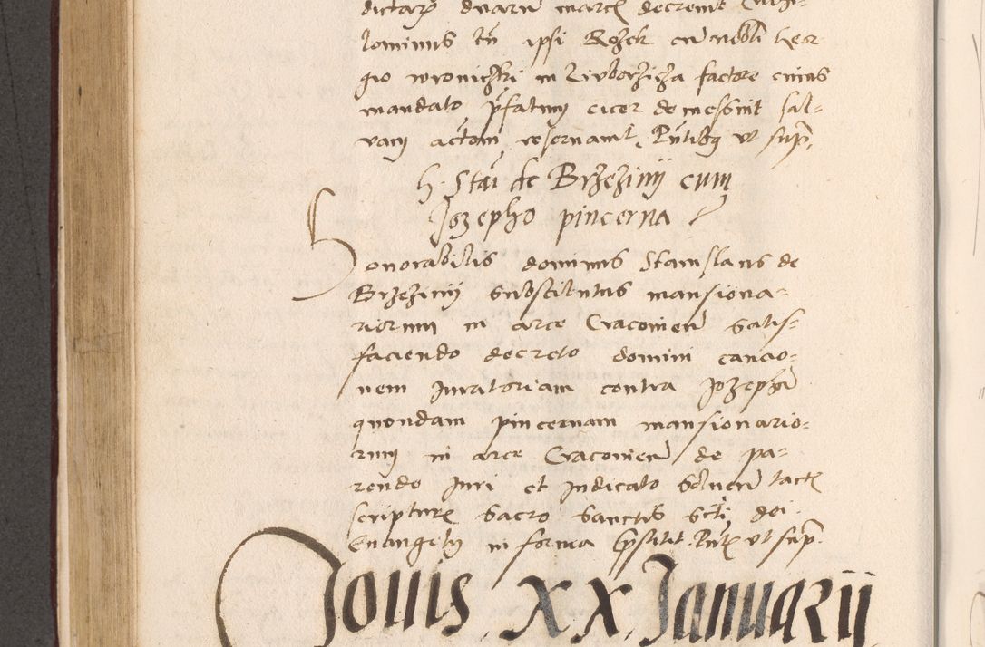 Zdjęcie nr 430 dla obiektu archiwalnego: Acta actorum, sententiarum diffinitivarum coram reverendo domino Petro Miscowski canonico et in spiritualibus vicario generali Cracoviensi ad annum Domini Mᵐᵘᵐ DXLVIᵗᵘᵐ, cuius indictio est quarta, pontificatus sanctissimi in Christo patris et domini nostri domini Pauli divina providencia pape tercii, a die tercia mensis Novembris, annus duodecimus (sic!) feliciter continuantur