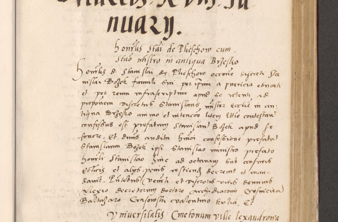 Zdjęcie nr 427 dla obiektu archiwalnego: Acta actorum, sententiarum diffinitivarum coram reverendo domino Petro Miscowski canonico et in spiritualibus vicario generali Cracoviensi ad annum Domini Mᵐᵘᵐ DXLVIᵗᵘᵐ, cuius indictio est quarta, pontificatus sanctissimi in Christo patris et domini nostri domini Pauli divina providencia pape tercii, a die tercia mensis Novembris, annus duodecimus (sic!) feliciter continuantur