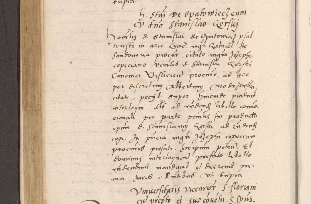 Zdjęcie nr 424 dla obiektu archiwalnego: Acta actorum, sententiarum diffinitivarum coram reverendo domino Petro Miscowski canonico et in spiritualibus vicario generali Cracoviensi ad annum Domini Mᵐᵘᵐ DXLVIᵗᵘᵐ, cuius indictio est quarta, pontificatus sanctissimi in Christo patris et domini nostri domini Pauli divina providencia pape tercii, a die tercia mensis Novembris, annus duodecimus (sic!) feliciter continuantur