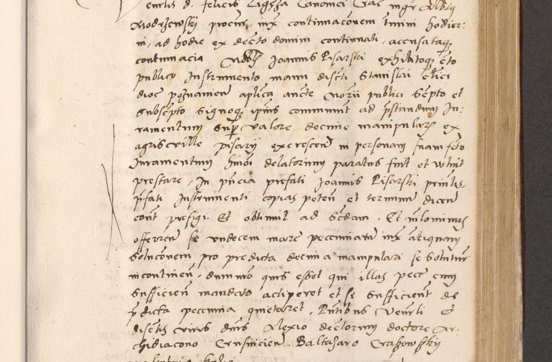 Zdjęcie nr 423 dla obiektu archiwalnego: Acta actorum, sententiarum diffinitivarum coram reverendo domino Petro Miscowski canonico et in spiritualibus vicario generali Cracoviensi ad annum Domini Mᵐᵘᵐ DXLVIᵗᵘᵐ, cuius indictio est quarta, pontificatus sanctissimi in Christo patris et domini nostri domini Pauli divina providencia pape tercii, a die tercia mensis Novembris, annus duodecimus (sic!) feliciter continuantur