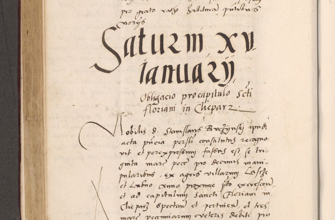 Zdjęcie nr 422 dla obiektu archiwalnego: Acta actorum, sententiarum diffinitivarum coram reverendo domino Petro Miscowski canonico et in spiritualibus vicario generali Cracoviensi ad annum Domini Mᵐᵘᵐ DXLVIᵗᵘᵐ, cuius indictio est quarta, pontificatus sanctissimi in Christo patris et domini nostri domini Pauli divina providencia pape tercii, a die tercia mensis Novembris, annus duodecimus (sic!) feliciter continuantur