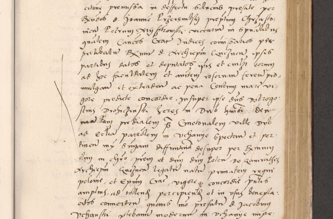 Zdjęcie nr 417 dla obiektu archiwalnego: Acta actorum, sententiarum diffinitivarum coram reverendo domino Petro Miscowski canonico et in spiritualibus vicario generali Cracoviensi ad annum Domini Mᵐᵘᵐ DXLVIᵗᵘᵐ, cuius indictio est quarta, pontificatus sanctissimi in Christo patris et domini nostri domini Pauli divina providencia pape tercii, a die tercia mensis Novembris, annus duodecimus (sic!) feliciter continuantur