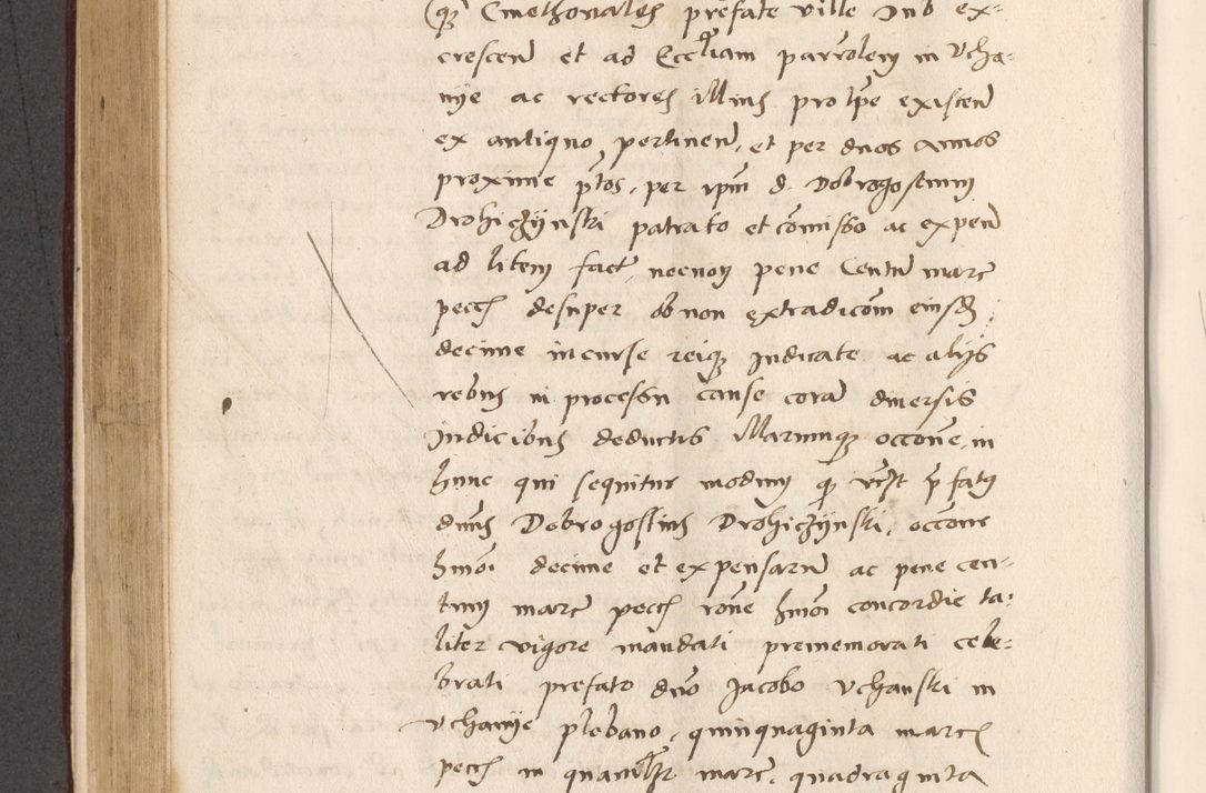 Zdjęcie nr 416 dla obiektu archiwalnego: Acta actorum, sententiarum diffinitivarum coram reverendo domino Petro Miscowski canonico et in spiritualibus vicario generali Cracoviensi ad annum Domini Mᵐᵘᵐ DXLVIᵗᵘᵐ, cuius indictio est quarta, pontificatus sanctissimi in Christo patris et domini nostri domini Pauli divina providencia pape tercii, a die tercia mensis Novembris, annus duodecimus (sic!) feliciter continuantur