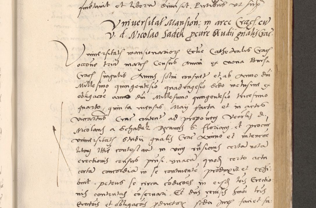 Zdjęcie nr 611 dla obiektu archiwalnego: Acta actorum, sententiarum diffinitivarum coram reverendo domino Petro Miscowski canonico et in spiritualibus vicario generali Cracoviensi ad annum Domini Mᵐᵘᵐ DXLVIᵗᵘᵐ, cuius indictio est quarta, pontificatus sanctissimi in Christo patris et domini nostri domini Pauli divina providencia pape tercii, a die tercia mensis Novembris, annus duodecimus (sic!) feliciter continuantur