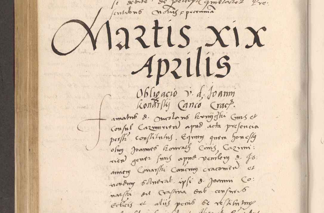 Zdjęcie nr 608 dla obiektu archiwalnego: Acta actorum, sententiarum diffinitivarum coram reverendo domino Petro Miscowski canonico et in spiritualibus vicario generali Cracoviensi ad annum Domini Mᵐᵘᵐ DXLVIᵗᵘᵐ, cuius indictio est quarta, pontificatus sanctissimi in Christo patris et domini nostri domini Pauli divina providencia pape tercii, a die tercia mensis Novembris, annus duodecimus (sic!) feliciter continuantur