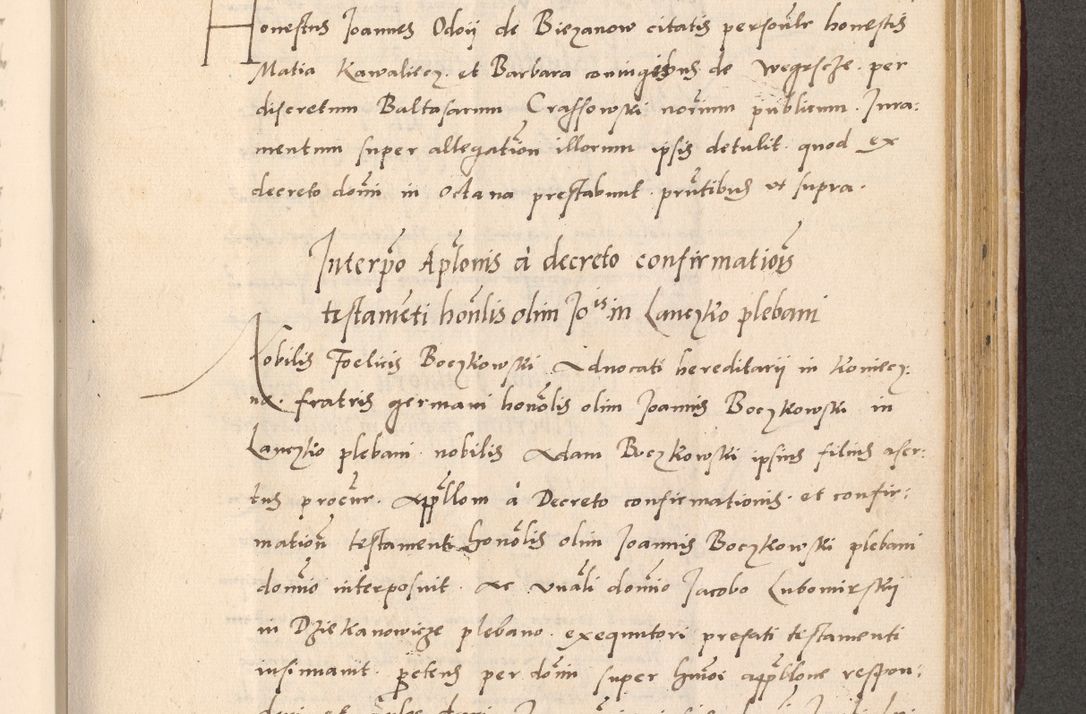 Zdjęcie nr 805 dla obiektu archiwalnego: Acta actorum, sententiarum diffinitivarum coram reverendo domino Petro Miscowski canonico et in spiritualibus vicario generali Cracoviensi ad annum Domini Mᵐᵘᵐ DXLVIᵗᵘᵐ, cuius indictio est quarta, pontificatus sanctissimi in Christo patris et domini nostri domini Pauli divina providencia pape tercii, a die tercia mensis Novembris, annus duodecimus (sic!) feliciter continuantur