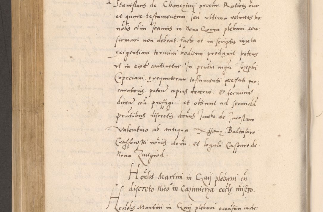 Zdjęcie nr 804 dla obiektu archiwalnego: Acta actorum, sententiarum diffinitivarum coram reverendo domino Petro Miscowski canonico et in spiritualibus vicario generali Cracoviensi ad annum Domini Mᵐᵘᵐ DXLVIᵗᵘᵐ, cuius indictio est quarta, pontificatus sanctissimi in Christo patris et domini nostri domini Pauli divina providencia pape tercii, a die tercia mensis Novembris, annus duodecimus (sic!) feliciter continuantur