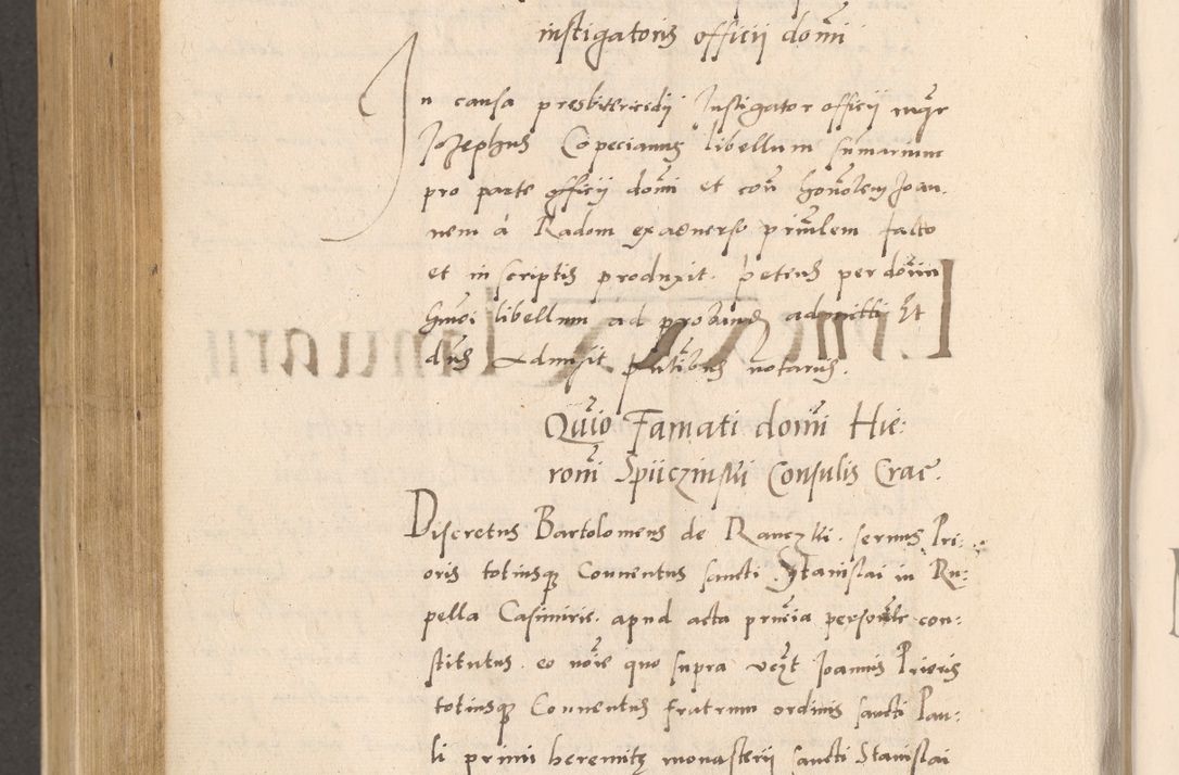 Zdjęcie nr 794 dla obiektu archiwalnego: Acta actorum, sententiarum diffinitivarum coram reverendo domino Petro Miscowski canonico et in spiritualibus vicario generali Cracoviensi ad annum Domini Mᵐᵘᵐ DXLVIᵗᵘᵐ, cuius indictio est quarta, pontificatus sanctissimi in Christo patris et domini nostri domini Pauli divina providencia pape tercii, a die tercia mensis Novembris, annus duodecimus (sic!) feliciter continuantur