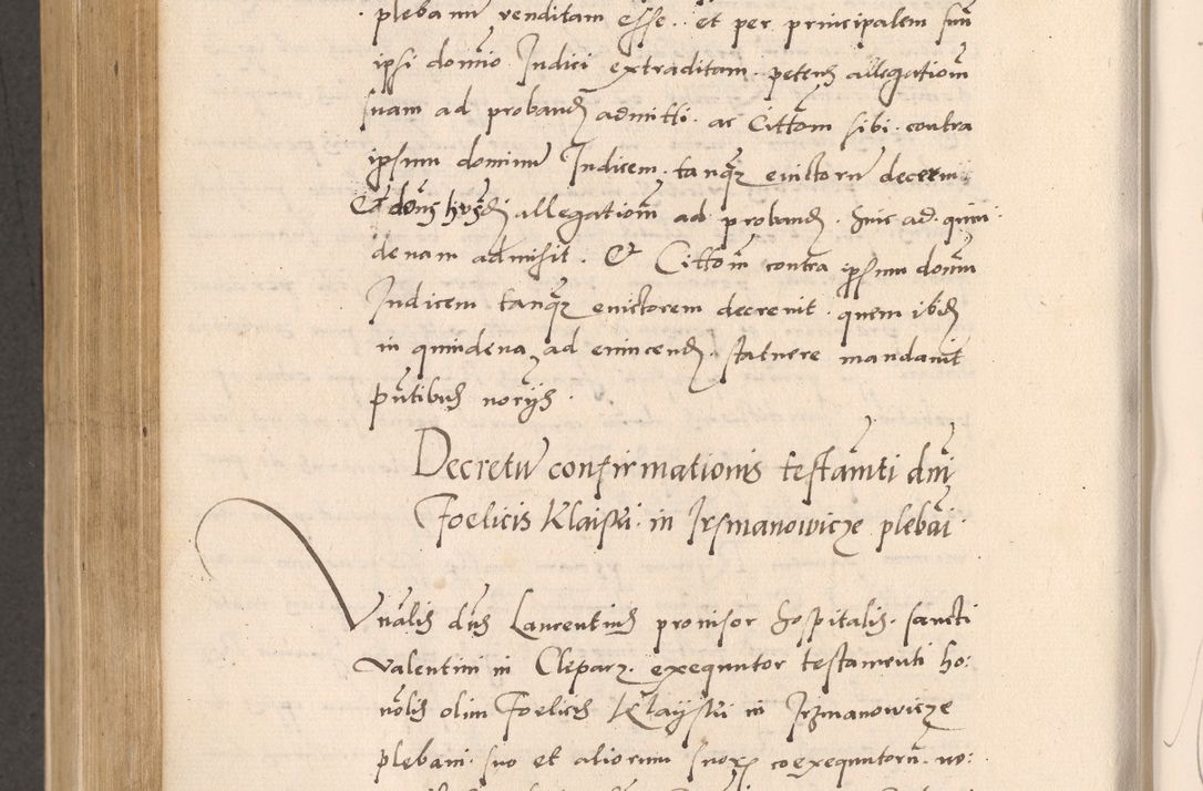 Zdjęcie nr 778 dla obiektu archiwalnego: Acta actorum, sententiarum diffinitivarum coram reverendo domino Petro Miscowski canonico et in spiritualibus vicario generali Cracoviensi ad annum Domini Mᵐᵘᵐ DXLVIᵗᵘᵐ, cuius indictio est quarta, pontificatus sanctissimi in Christo patris et domini nostri domini Pauli divina providencia pape tercii, a die tercia mensis Novembris, annus duodecimus (sic!) feliciter continuantur