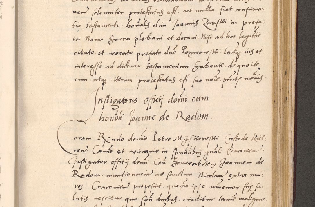 Zdjęcie nr 783 dla obiektu archiwalnego: Acta actorum, sententiarum diffinitivarum coram reverendo domino Petro Miscowski canonico et in spiritualibus vicario generali Cracoviensi ad annum Domini Mᵐᵘᵐ DXLVIᵗᵘᵐ, cuius indictio est quarta, pontificatus sanctissimi in Christo patris et domini nostri domini Pauli divina providencia pape tercii, a die tercia mensis Novembris, annus duodecimus (sic!) feliciter continuantur