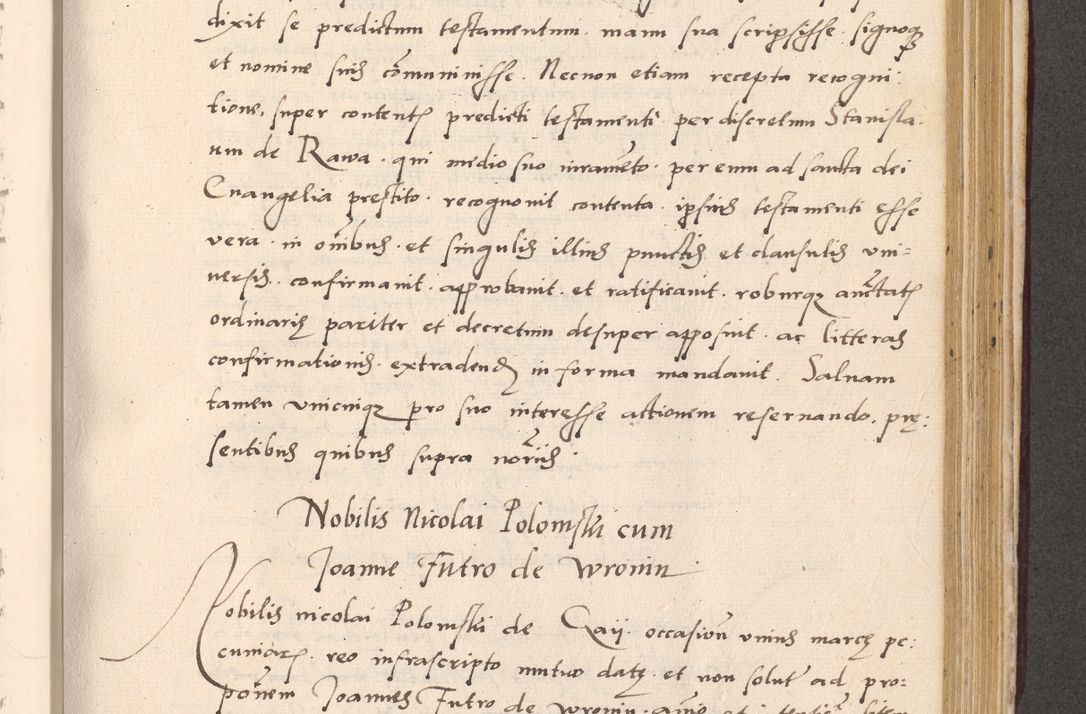 Zdjęcie nr 779 dla obiektu archiwalnego: Acta actorum, sententiarum diffinitivarum coram reverendo domino Petro Miscowski canonico et in spiritualibus vicario generali Cracoviensi ad annum Domini Mᵐᵘᵐ DXLVIᵗᵘᵐ, cuius indictio est quarta, pontificatus sanctissimi in Christo patris et domini nostri domini Pauli divina providencia pape tercii, a die tercia mensis Novembris, annus duodecimus (sic!) feliciter continuantur