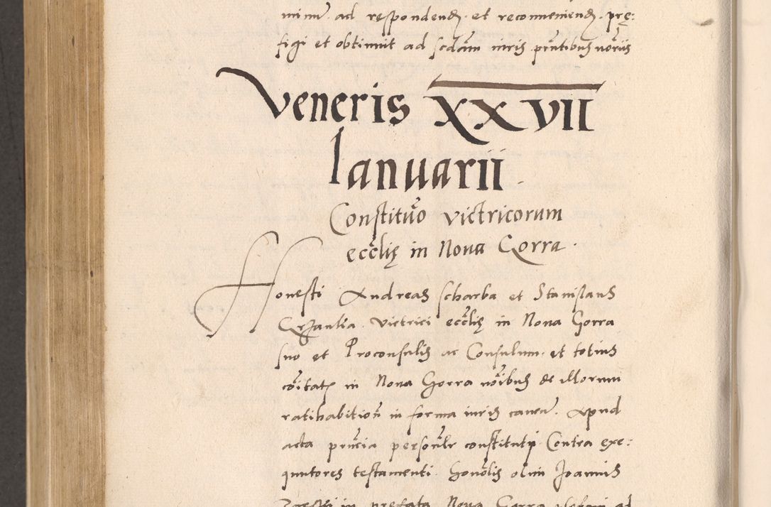 Zdjęcie nr 782 dla obiektu archiwalnego: Acta actorum, sententiarum diffinitivarum coram reverendo domino Petro Miscowski canonico et in spiritualibus vicario generali Cracoviensi ad annum Domini Mᵐᵘᵐ DXLVIᵗᵘᵐ, cuius indictio est quarta, pontificatus sanctissimi in Christo patris et domini nostri domini Pauli divina providencia pape tercii, a die tercia mensis Novembris, annus duodecimus (sic!) feliciter continuantur