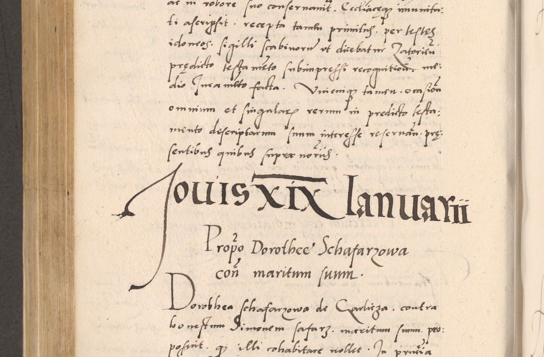 Zdjęcie nr 774 dla obiektu archiwalnego: Acta actorum, sententiarum diffinitivarum coram reverendo domino Petro Miscowski canonico et in spiritualibus vicario generali Cracoviensi ad annum Domini Mᵐᵘᵐ DXLVIᵗᵘᵐ, cuius indictio est quarta, pontificatus sanctissimi in Christo patris et domini nostri domini Pauli divina providencia pape tercii, a die tercia mensis Novembris, annus duodecimus (sic!) feliciter continuantur