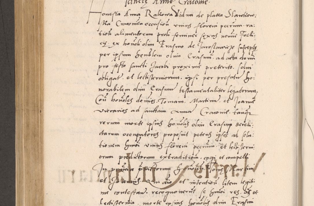 Zdjęcie nr 770 dla obiektu archiwalnego: Acta actorum, sententiarum diffinitivarum coram reverendo domino Petro Miscowski canonico et in spiritualibus vicario generali Cracoviensi ad annum Domini Mᵐᵘᵐ DXLVIᵗᵘᵐ, cuius indictio est quarta, pontificatus sanctissimi in Christo patris et domini nostri domini Pauli divina providencia pape tercii, a die tercia mensis Novembris, annus duodecimus (sic!) feliciter continuantur