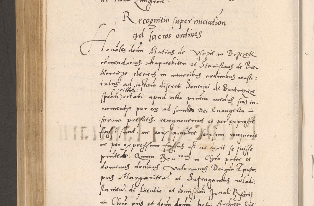 Zdjęcie nr 768 dla obiektu archiwalnego: Acta actorum, sententiarum diffinitivarum coram reverendo domino Petro Miscowski canonico et in spiritualibus vicario generali Cracoviensi ad annum Domini Mᵐᵘᵐ DXLVIᵗᵘᵐ, cuius indictio est quarta, pontificatus sanctissimi in Christo patris et domini nostri domini Pauli divina providencia pape tercii, a die tercia mensis Novembris, annus duodecimus (sic!) feliciter continuantur