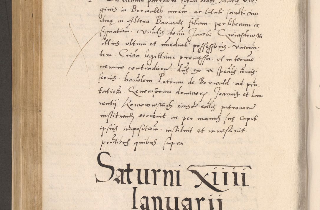 Zdjęcie nr 764 dla obiektu archiwalnego: Acta actorum, sententiarum diffinitivarum coram reverendo domino Petro Miscowski canonico et in spiritualibus vicario generali Cracoviensi ad annum Domini Mᵐᵘᵐ DXLVIᵗᵘᵐ, cuius indictio est quarta, pontificatus sanctissimi in Christo patris et domini nostri domini Pauli divina providencia pape tercii, a die tercia mensis Novembris, annus duodecimus (sic!) feliciter continuantur