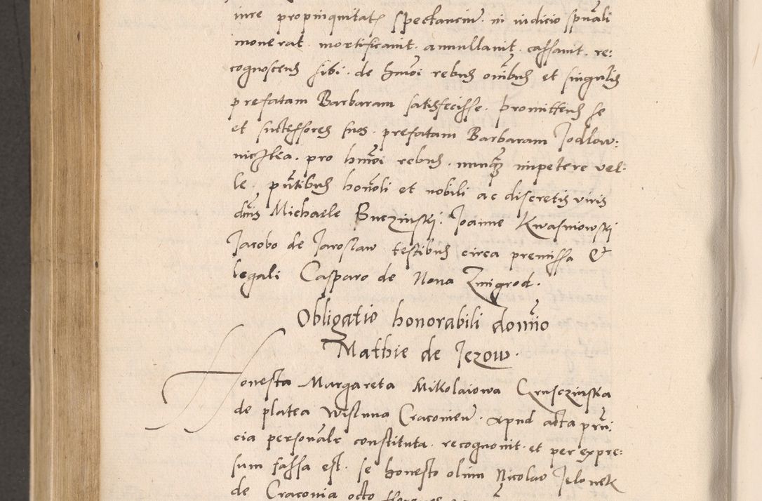 Zdjęcie nr 760 dla obiektu archiwalnego: Acta actorum, sententiarum diffinitivarum coram reverendo domino Petro Miscowski canonico et in spiritualibus vicario generali Cracoviensi ad annum Domini Mᵐᵘᵐ DXLVIᵗᵘᵐ, cuius indictio est quarta, pontificatus sanctissimi in Christo patris et domini nostri domini Pauli divina providencia pape tercii, a die tercia mensis Novembris, annus duodecimus (sic!) feliciter continuantur