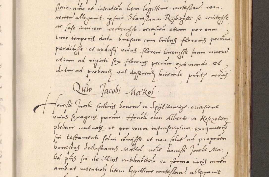 Zdjęcie nr 755 dla obiektu archiwalnego: Acta actorum, sententiarum diffinitivarum coram reverendo domino Petro Miscowski canonico et in spiritualibus vicario generali Cracoviensi ad annum Domini Mᵐᵘᵐ DXLVIᵗᵘᵐ, cuius indictio est quarta, pontificatus sanctissimi in Christo patris et domini nostri domini Pauli divina providencia pape tercii, a die tercia mensis Novembris, annus duodecimus (sic!) feliciter continuantur
