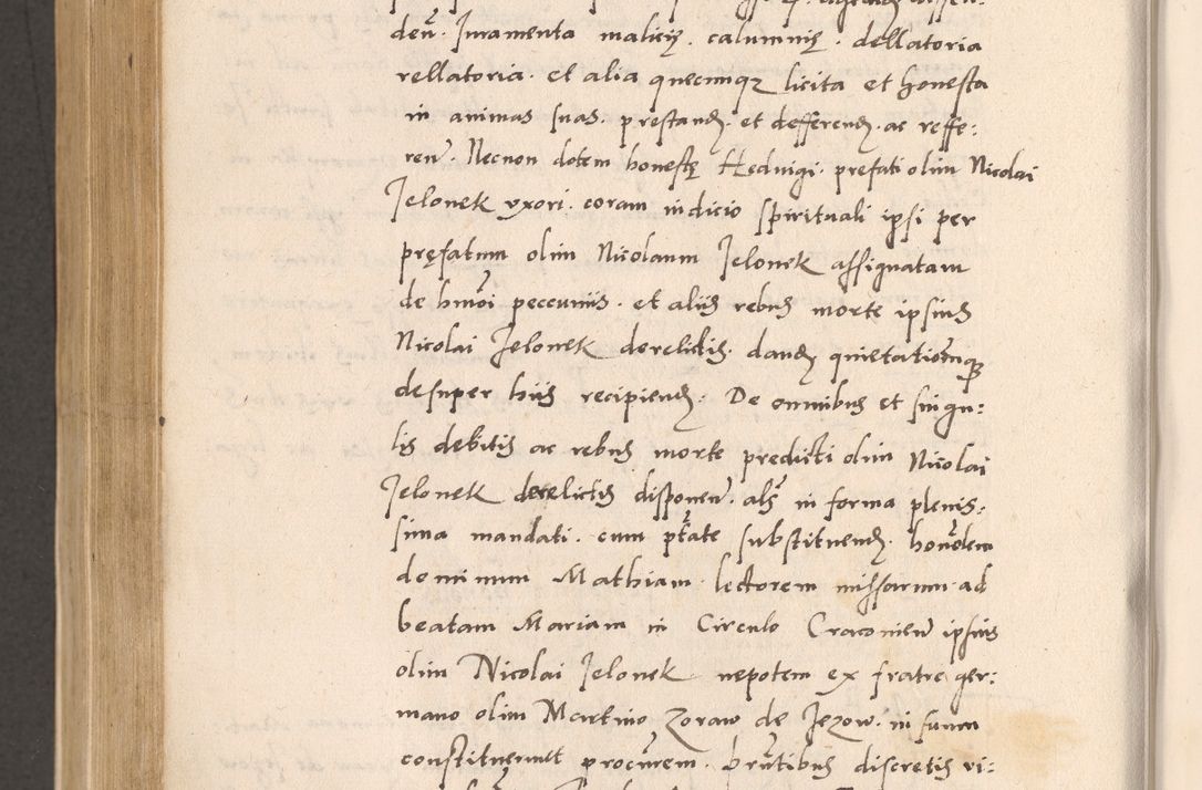 Zdjęcie nr 752 dla obiektu archiwalnego: Acta actorum, sententiarum diffinitivarum coram reverendo domino Petro Miscowski canonico et in spiritualibus vicario generali Cracoviensi ad annum Domini Mᵐᵘᵐ DXLVIᵗᵘᵐ, cuius indictio est quarta, pontificatus sanctissimi in Christo patris et domini nostri domini Pauli divina providencia pape tercii, a die tercia mensis Novembris, annus duodecimus (sic!) feliciter continuantur