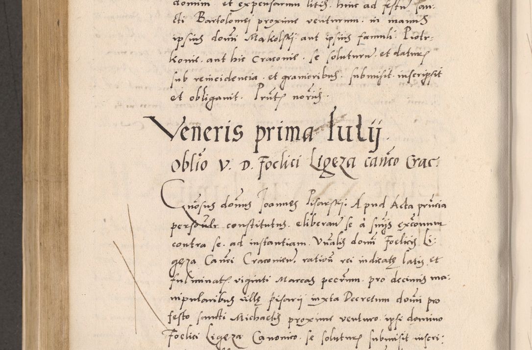 Zdjęcie nr 740 dla obiektu archiwalnego: Acta actorum, sententiarum diffinitivarum coram reverendo domino Petro Miscowski canonico et in spiritualibus vicario generali Cracoviensi ad annum Domini Mᵐᵘᵐ DXLVIᵗᵘᵐ, cuius indictio est quarta, pontificatus sanctissimi in Christo patris et domini nostri domini Pauli divina providencia pape tercii, a die tercia mensis Novembris, annus duodecimus (sic!) feliciter continuantur