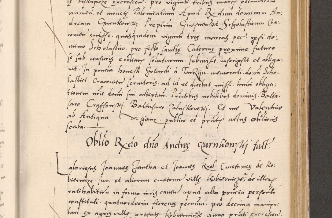 Zdjęcie nr 741 dla obiektu archiwalnego: Acta actorum, sententiarum diffinitivarum coram reverendo domino Petro Miscowski canonico et in spiritualibus vicario generali Cracoviensi ad annum Domini Mᵐᵘᵐ DXLVIᵗᵘᵐ, cuius indictio est quarta, pontificatus sanctissimi in Christo patris et domini nostri domini Pauli divina providencia pape tercii, a die tercia mensis Novembris, annus duodecimus (sic!) feliciter continuantur