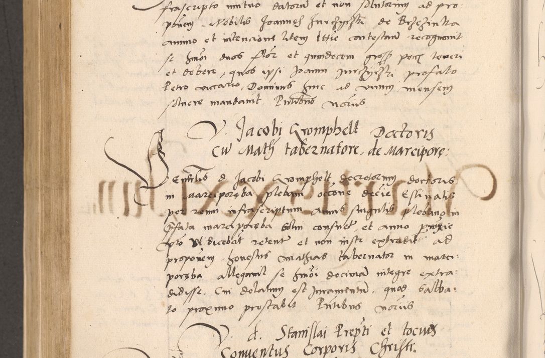 Zdjęcie nr 734 dla obiektu archiwalnego: Acta actorum, sententiarum diffinitivarum coram reverendo domino Petro Miscowski canonico et in spiritualibus vicario generali Cracoviensi ad annum Domini Mᵐᵘᵐ DXLVIᵗᵘᵐ, cuius indictio est quarta, pontificatus sanctissimi in Christo patris et domini nostri domini Pauli divina providencia pape tercii, a die tercia mensis Novembris, annus duodecimus (sic!) feliciter continuantur