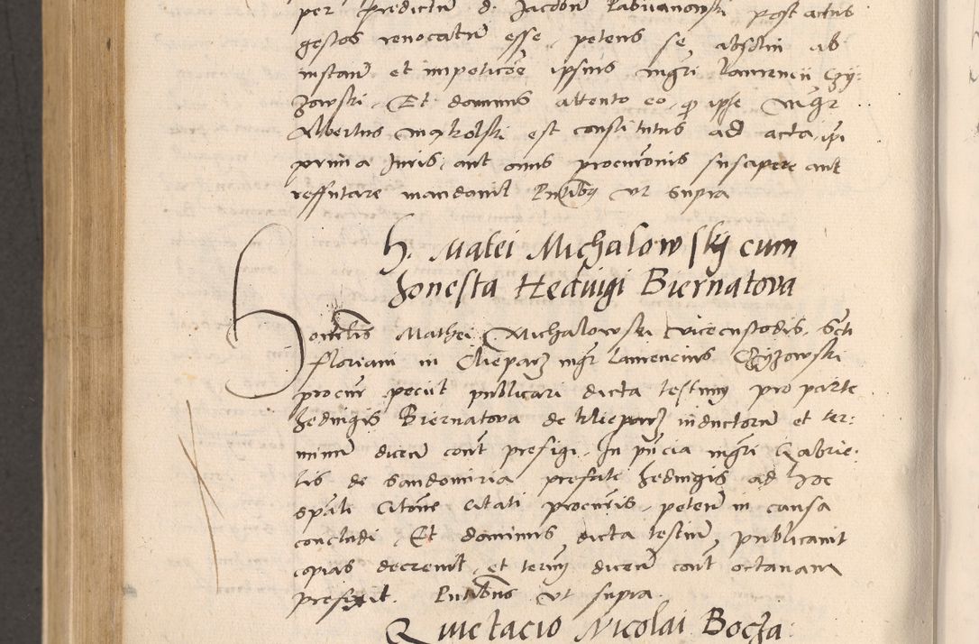 Zdjęcie nr 730 dla obiektu archiwalnego: Acta actorum, sententiarum diffinitivarum coram reverendo domino Petro Miscowski canonico et in spiritualibus vicario generali Cracoviensi ad annum Domini Mᵐᵘᵐ DXLVIᵗᵘᵐ, cuius indictio est quarta, pontificatus sanctissimi in Christo patris et domini nostri domini Pauli divina providencia pape tercii, a die tercia mensis Novembris, annus duodecimus (sic!) feliciter continuantur