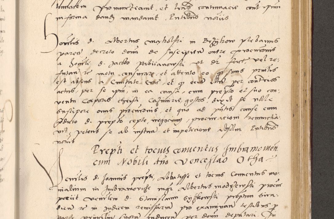 Zdjęcie nr 735 dla obiektu archiwalnego: Acta actorum, sententiarum diffinitivarum coram reverendo domino Petro Miscowski canonico et in spiritualibus vicario generali Cracoviensi ad annum Domini Mᵐᵘᵐ DXLVIᵗᵘᵐ, cuius indictio est quarta, pontificatus sanctissimi in Christo patris et domini nostri domini Pauli divina providencia pape tercii, a die tercia mensis Novembris, annus duodecimus (sic!) feliciter continuantur