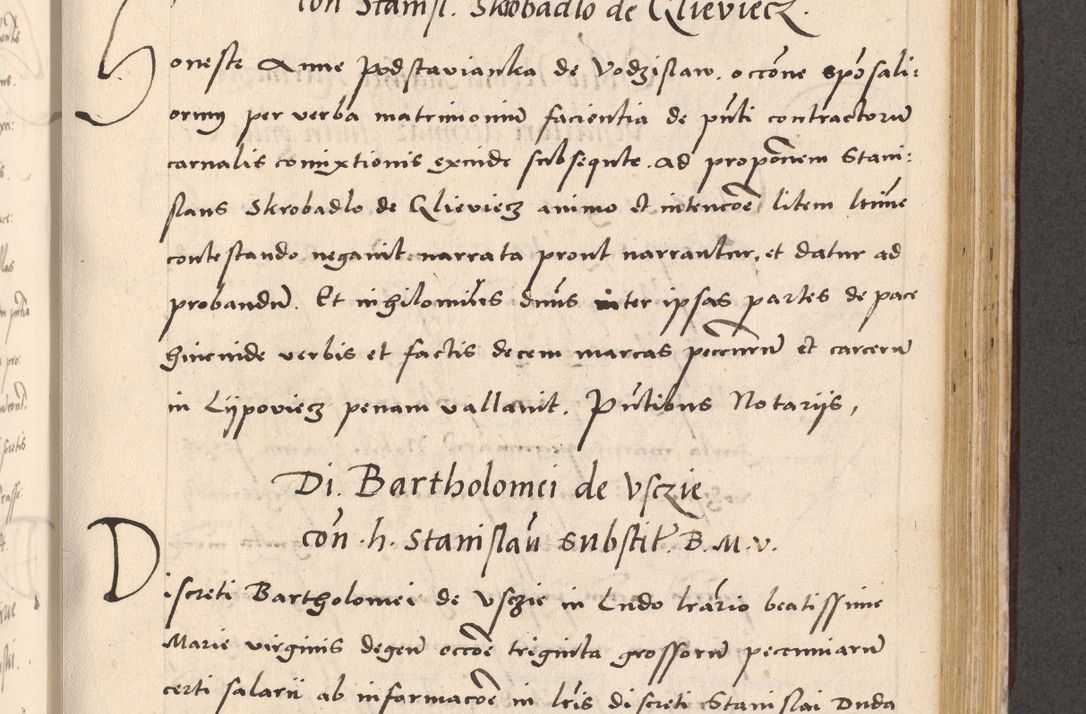 Zdjęcie nr 725 dla obiektu archiwalnego: Acta actorum, sententiarum diffinitivarum coram reverendo domino Petro Miscowski canonico et in spiritualibus vicario generali Cracoviensi ad annum Domini Mᵐᵘᵐ DXLVIᵗᵘᵐ, cuius indictio est quarta, pontificatus sanctissimi in Christo patris et domini nostri domini Pauli divina providencia pape tercii, a die tercia mensis Novembris, annus duodecimus (sic!) feliciter continuantur