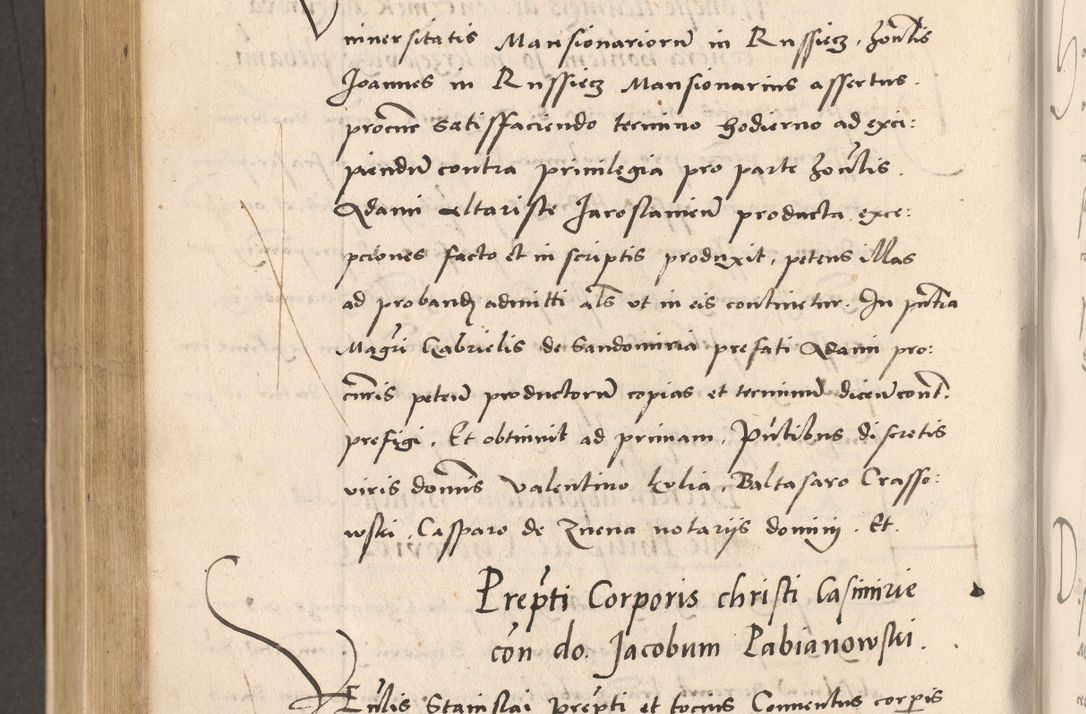 Zdjęcie nr 724 dla obiektu archiwalnego: Acta actorum, sententiarum diffinitivarum coram reverendo domino Petro Miscowski canonico et in spiritualibus vicario generali Cracoviensi ad annum Domini Mᵐᵘᵐ DXLVIᵗᵘᵐ, cuius indictio est quarta, pontificatus sanctissimi in Christo patris et domini nostri domini Pauli divina providencia pape tercii, a die tercia mensis Novembris, annus duodecimus (sic!) feliciter continuantur