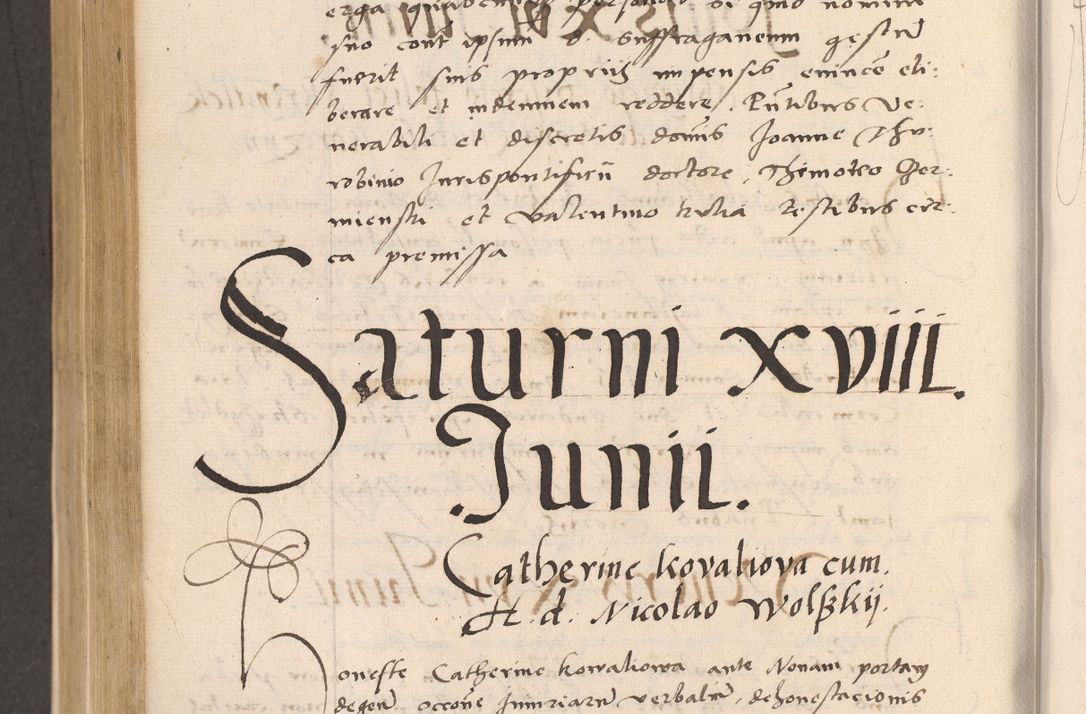 Zdjęcie nr 728 dla obiektu archiwalnego: Acta actorum, sententiarum diffinitivarum coram reverendo domino Petro Miscowski canonico et in spiritualibus vicario generali Cracoviensi ad annum Domini Mᵐᵘᵐ DXLVIᵗᵘᵐ, cuius indictio est quarta, pontificatus sanctissimi in Christo patris et domini nostri domini Pauli divina providencia pape tercii, a die tercia mensis Novembris, annus duodecimus (sic!) feliciter continuantur