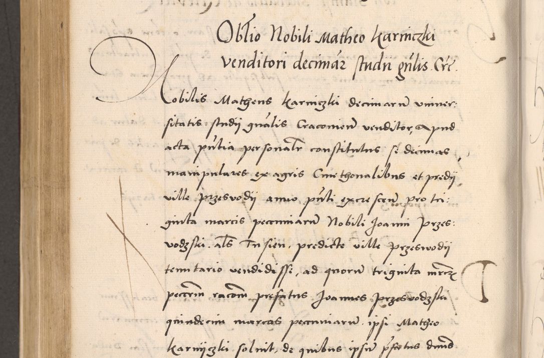 Zdjęcie nr 726 dla obiektu archiwalnego: Acta actorum, sententiarum diffinitivarum coram reverendo domino Petro Miscowski canonico et in spiritualibus vicario generali Cracoviensi ad annum Domini Mᵐᵘᵐ DXLVIᵗᵘᵐ, cuius indictio est quarta, pontificatus sanctissimi in Christo patris et domini nostri domini Pauli divina providencia pape tercii, a die tercia mensis Novembris, annus duodecimus (sic!) feliciter continuantur