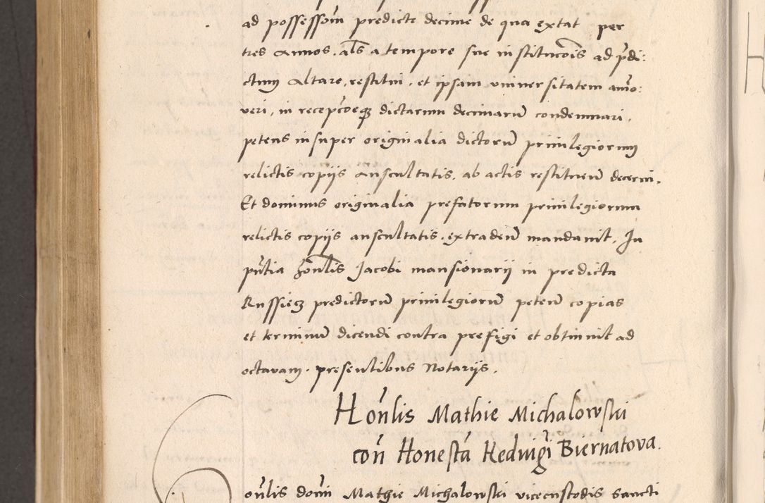 Zdjęcie nr 718 dla obiektu archiwalnego: Acta actorum, sententiarum diffinitivarum coram reverendo domino Petro Miscowski canonico et in spiritualibus vicario generali Cracoviensi ad annum Domini Mᵐᵘᵐ DXLVIᵗᵘᵐ, cuius indictio est quarta, pontificatus sanctissimi in Christo patris et domini nostri domini Pauli divina providencia pape tercii, a die tercia mensis Novembris, annus duodecimus (sic!) feliciter continuantur