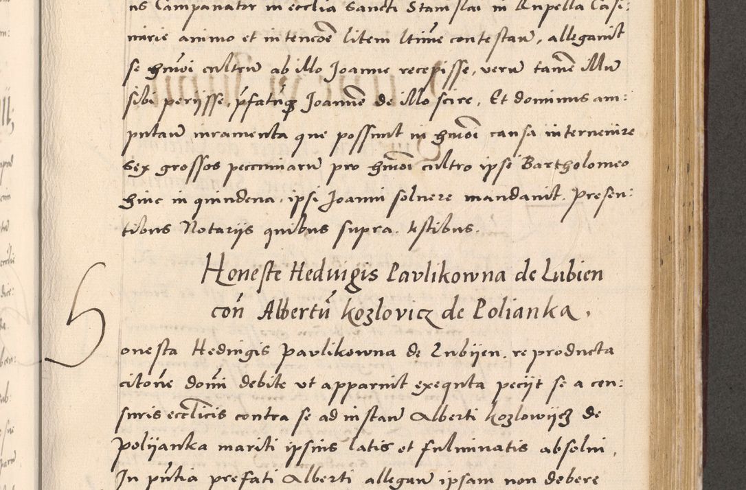 Zdjęcie nr 715 dla obiektu archiwalnego: Acta actorum, sententiarum diffinitivarum coram reverendo domino Petro Miscowski canonico et in spiritualibus vicario generali Cracoviensi ad annum Domini Mᵐᵘᵐ DXLVIᵗᵘᵐ, cuius indictio est quarta, pontificatus sanctissimi in Christo patris et domini nostri domini Pauli divina providencia pape tercii, a die tercia mensis Novembris, annus duodecimus (sic!) feliciter continuantur