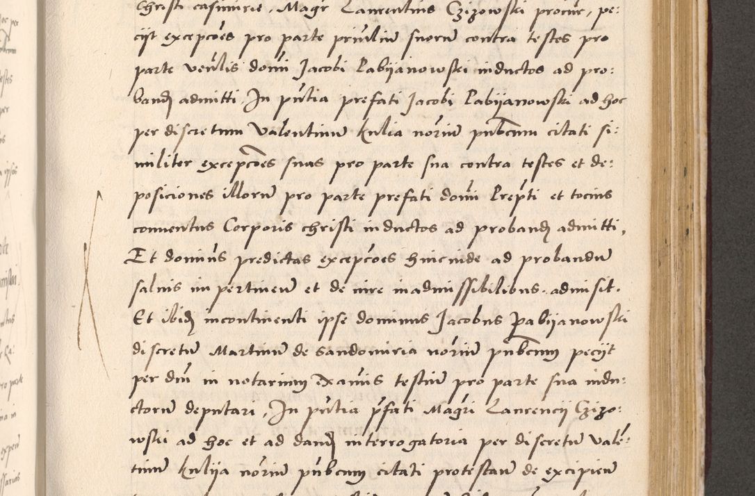 Zdjęcie nr 707 dla obiektu archiwalnego: Acta actorum, sententiarum diffinitivarum coram reverendo domino Petro Miscowski canonico et in spiritualibus vicario generali Cracoviensi ad annum Domini Mᵐᵘᵐ DXLVIᵗᵘᵐ, cuius indictio est quarta, pontificatus sanctissimi in Christo patris et domini nostri domini Pauli divina providencia pape tercii, a die tercia mensis Novembris, annus duodecimus (sic!) feliciter continuantur