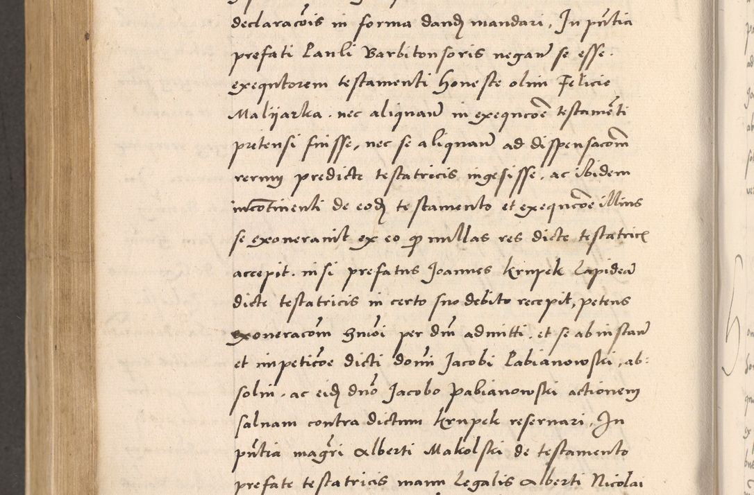 Zdjęcie nr 710 dla obiektu archiwalnego: Acta actorum, sententiarum diffinitivarum coram reverendo domino Petro Miscowski canonico et in spiritualibus vicario generali Cracoviensi ad annum Domini Mᵐᵘᵐ DXLVIᵗᵘᵐ, cuius indictio est quarta, pontificatus sanctissimi in Christo patris et domini nostri domini Pauli divina providencia pape tercii, a die tercia mensis Novembris, annus duodecimus (sic!) feliciter continuantur