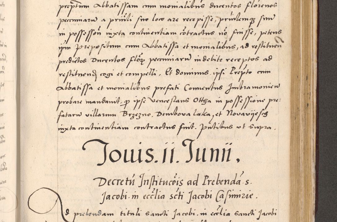 Zdjęcie nr 703 dla obiektu archiwalnego: Acta actorum, sententiarum diffinitivarum coram reverendo domino Petro Miscowski canonico et in spiritualibus vicario generali Cracoviensi ad annum Domini Mᵐᵘᵐ DXLVIᵗᵘᵐ, cuius indictio est quarta, pontificatus sanctissimi in Christo patris et domini nostri domini Pauli divina providencia pape tercii, a die tercia mensis Novembris, annus duodecimus (sic!) feliciter continuantur