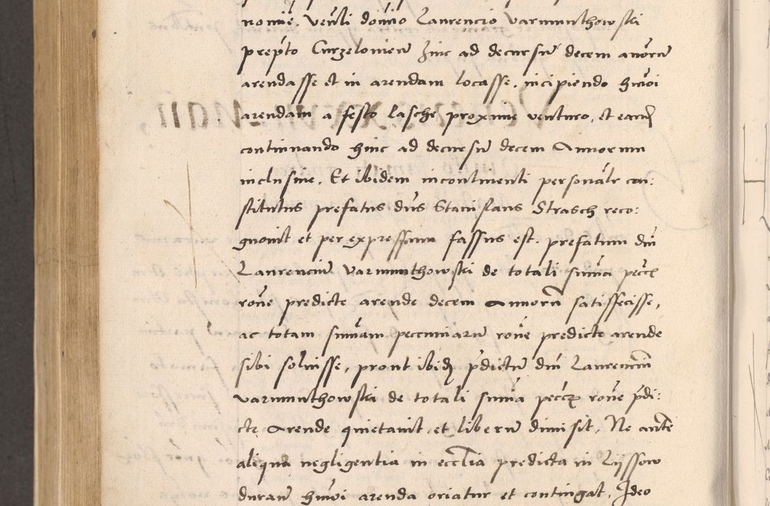 Zdjęcie nr 700 dla obiektu archiwalnego: Acta actorum, sententiarum diffinitivarum coram reverendo domino Petro Miscowski canonico et in spiritualibus vicario generali Cracoviensi ad annum Domini Mᵐᵘᵐ DXLVIᵗᵘᵐ, cuius indictio est quarta, pontificatus sanctissimi in Christo patris et domini nostri domini Pauli divina providencia pape tercii, a die tercia mensis Novembris, annus duodecimus (sic!) feliciter continuantur