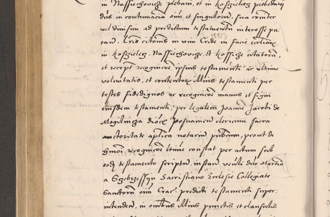 Zdjęcie nr 698 dla obiektu archiwalnego: Acta actorum, sententiarum diffinitivarum coram reverendo domino Petro Miscowski canonico et in spiritualibus vicario generali Cracoviensi ad annum Domini Mᵐᵘᵐ DXLVIᵗᵘᵐ, cuius indictio est quarta, pontificatus sanctissimi in Christo patris et domini nostri domini Pauli divina providencia pape tercii, a die tercia mensis Novembris, annus duodecimus (sic!) feliciter continuantur
