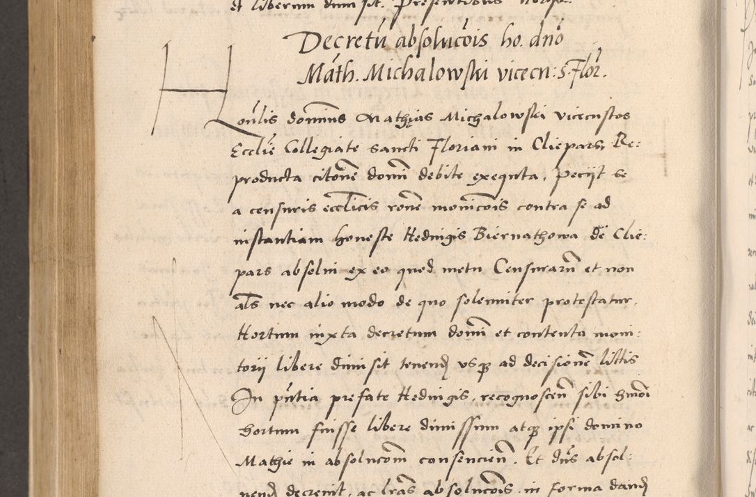 Zdjęcie nr 694 dla obiektu archiwalnego: Acta actorum, sententiarum diffinitivarum coram reverendo domino Petro Miscowski canonico et in spiritualibus vicario generali Cracoviensi ad annum Domini Mᵐᵘᵐ DXLVIᵗᵘᵐ, cuius indictio est quarta, pontificatus sanctissimi in Christo patris et domini nostri domini Pauli divina providencia pape tercii, a die tercia mensis Novembris, annus duodecimus (sic!) feliciter continuantur